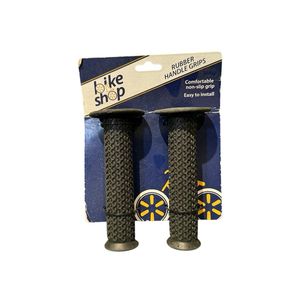 Bike Shop Rubber Handlebar Grip Black NonSlip Comfortable Easy Install BSHBRGRIP